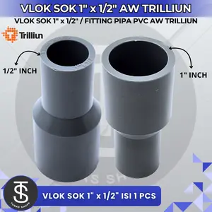 Trilliun Vlok Sok 1"x1/2" AW / Sambungan Reducer AW 1 inch Ke 1/2 inch  /  Vlok Sok Trilliun 1 inch x 1/2 inch Kuat Awet Seperti RUCIKA