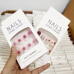 [PAKET USAHA] Paket Per pack Kuku 3D  Kuku murah Isi kuku 24pcs free lem Kuku palsu grosir,kuku palsu dan lem isi 24 pcs mix ukuran,besar dan kecil kuku bisa pakai, kuku palsu murah,  Nail Art