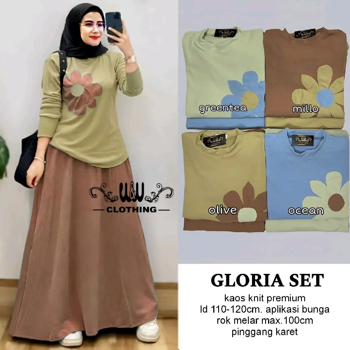 GLORIA Setelan Wanita By W&W//AMODA Set By Alfashion