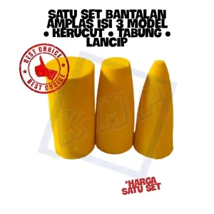 Spon Bantalan Amplas Kerucut,lancip,tabung 5-6cm x 2.5cm - Busa EVA untuk Pengamplasan yang Nyaman