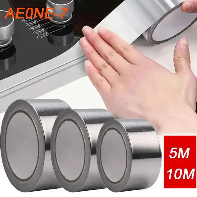 Pita Foil Aluminium Tahan Air dan Minyak / Tahan Panas Tinggi ,Dapur Kompor / Celah Wastafel / Pita Perbaikan Sela / Pita Anti Jamur untuk Toilet Kamar Mandi-FZX