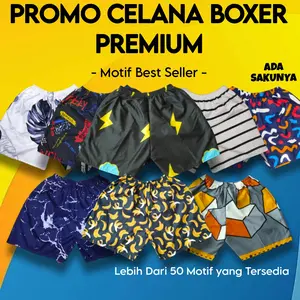 PAKET HEMAT 5 PCS CELANA BOXER PREMIUM max 70 kg Pria Wanita Bebas Pilih Motif Ada Sakunya Nyaman Untuk Santai Tidur Nongkrong