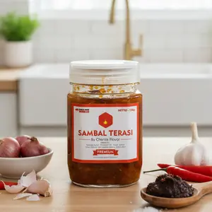 Sambal Terasi Bangka Fresh Tanpa Pengawet Sambel Pedas Premium By Otentik Flavor Bahan Saus