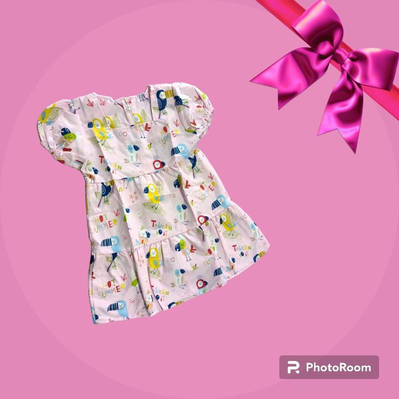 Daily dress anak perempuan lucu  Katun Santai Mini 1