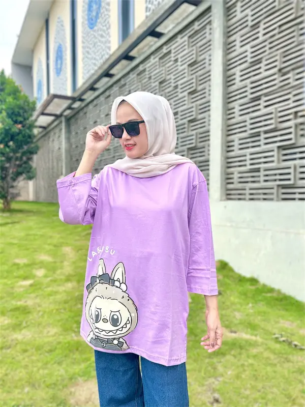 T-Shirt Labu Labubu Series Terbaru / Kaos Bigsize Cotton Combed Premium 3