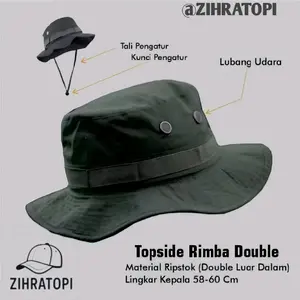 Topi rimba mendaki Topi gunung pria wanita bahan premium