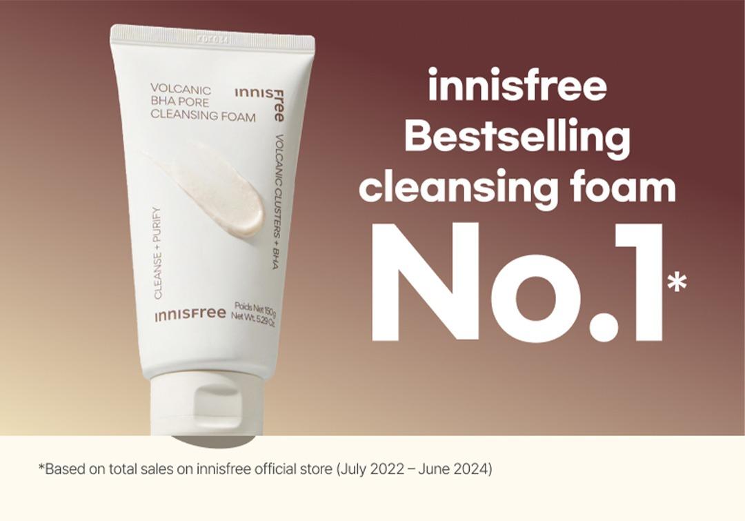Buy 1 Get 4 Innisfree Volcanic BHA Pore Cleansing Foam Bundle - Facial Cleanser