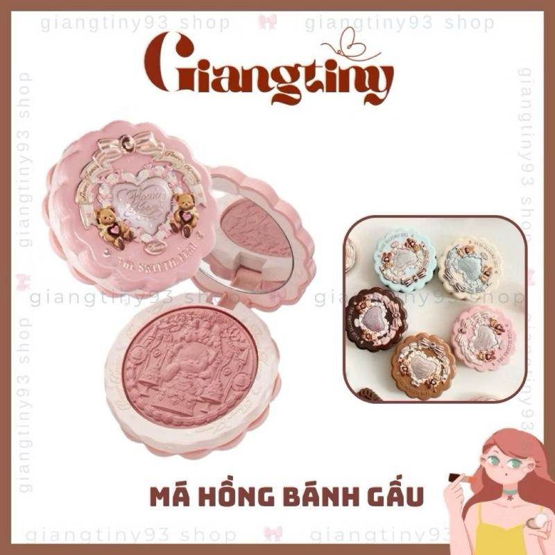 Flower Knows Hoa Biết BST Sweetie Bear Bánh Gấu Má Hồng Nhũ