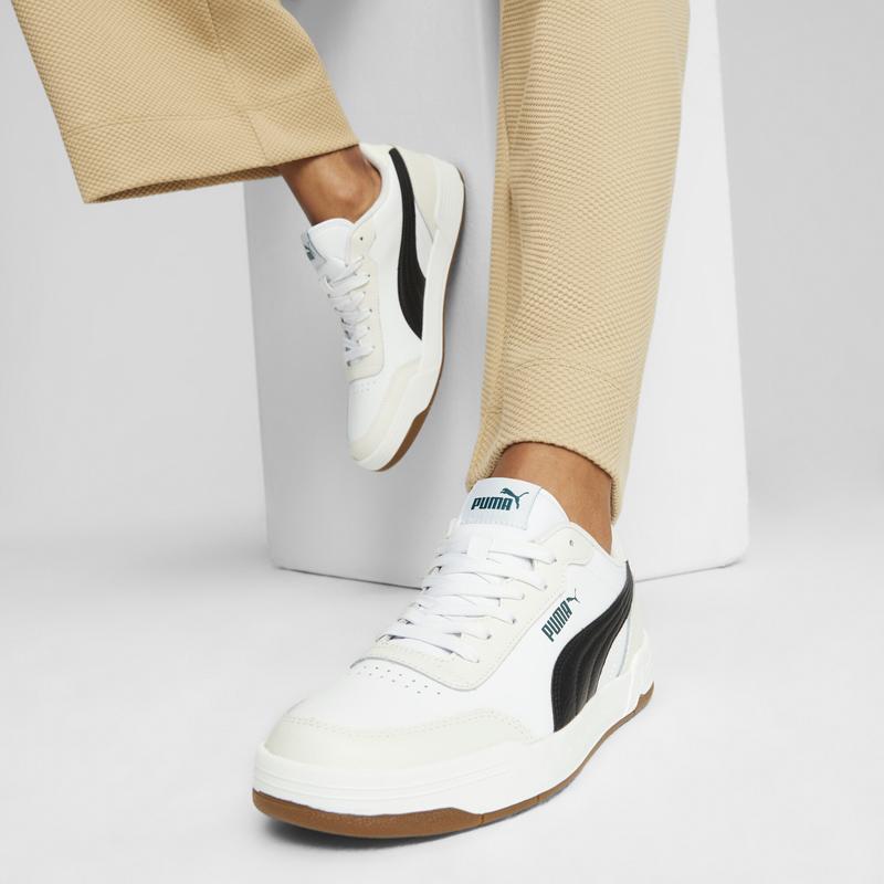 PUMA Sepatu Sneakers Caracal White-Black-Malachite-Vapor Gray