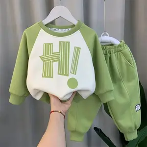 Setelan switer anak perempuan dan laki-laki fashion viral baju dan celana bahan Babyterry adem tebal dan nyaman