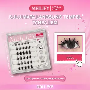 MEILIFY - Bulu Mata Tanpa Lem [DOLL EYE] Bulmat / Eyelash Extension Bulumata Palsu Langsung Tempel