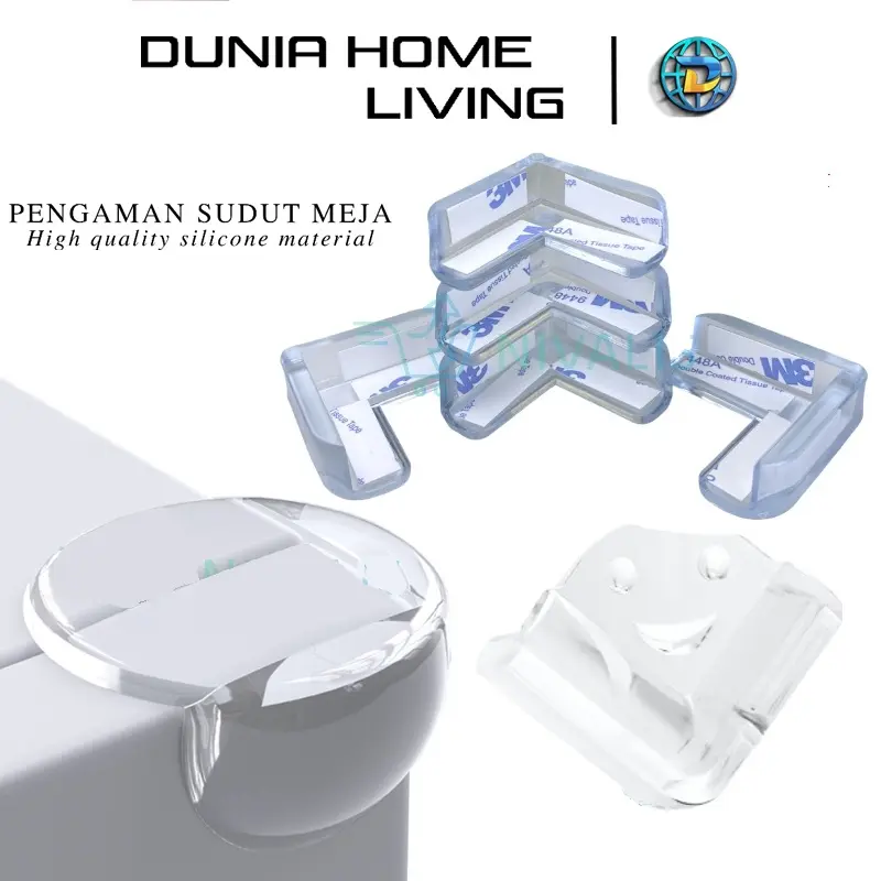 GP  PELINDUNG SUDUT MEJA TRANPARAN / PENGAMAN SIKU SUDUT MEJA SILIKON / PELINDUNG SIKU MEJA SILICONE / TABLE SAFETY