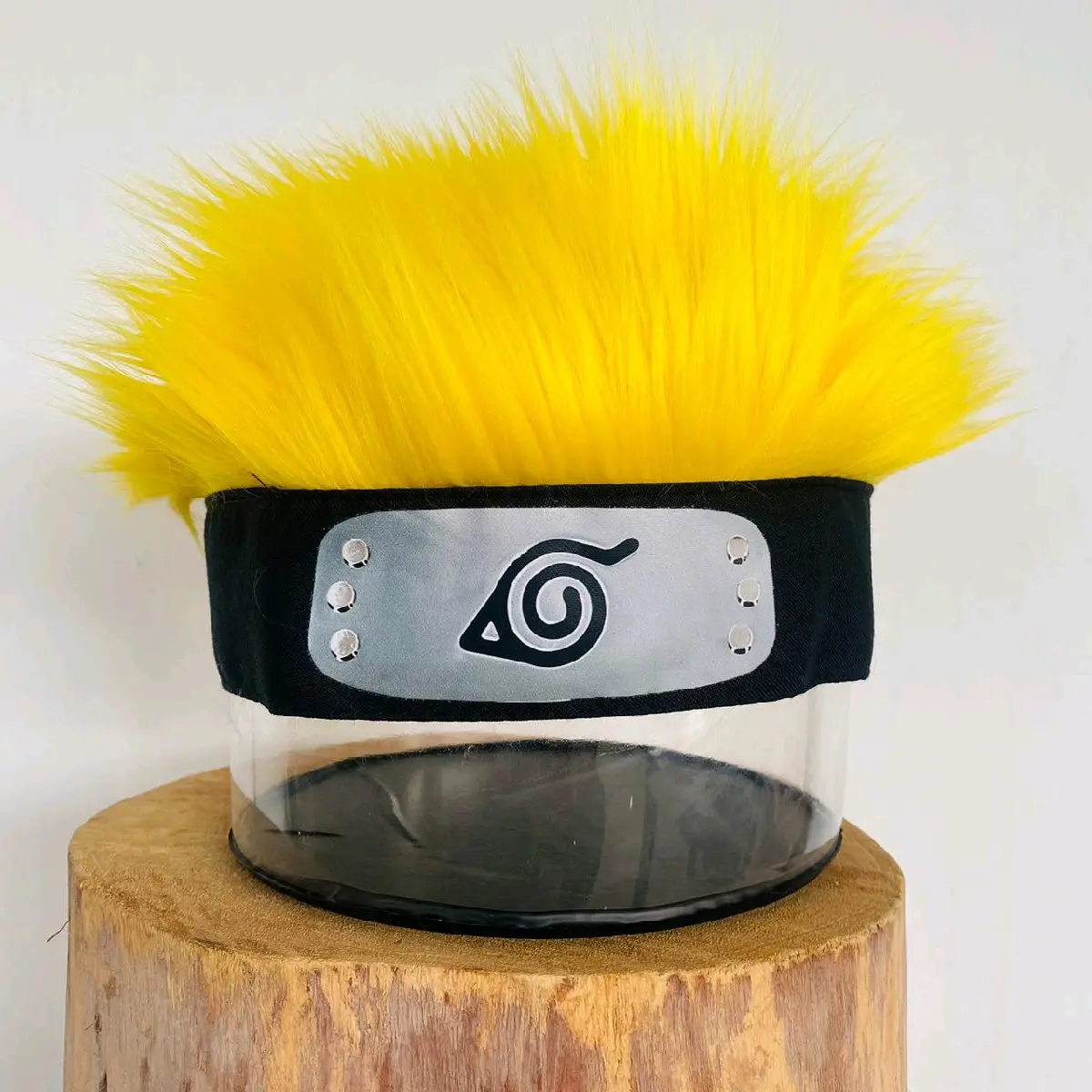 topi rambut cosplay anime logo Naruto konoha