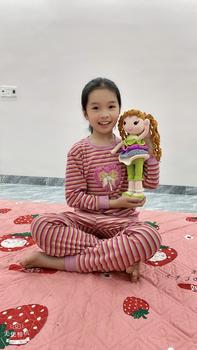 Product Review of Sét váy cổ bẻ có lót trong in hình mèo thỏ cho bé từ 11-45 kg Làm chất vải poly cá sâu from D**g N** 0