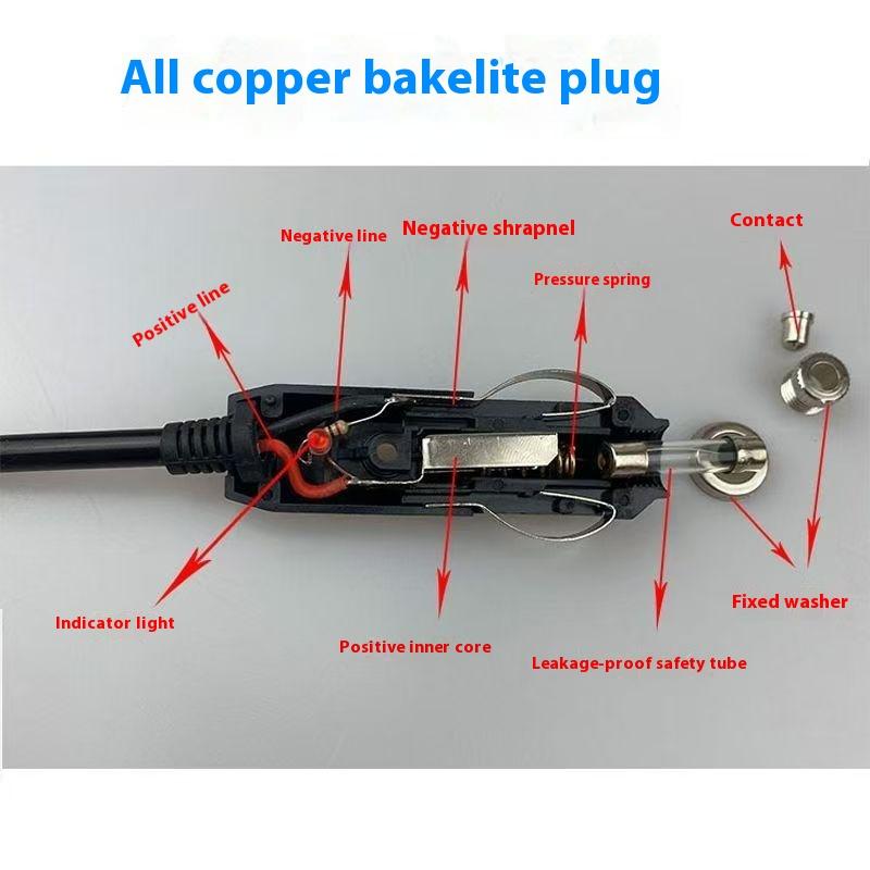 Product Introduction of Pure copper car plug fuse 20A wire length 2m 3m 5m can choose 1 piece 4