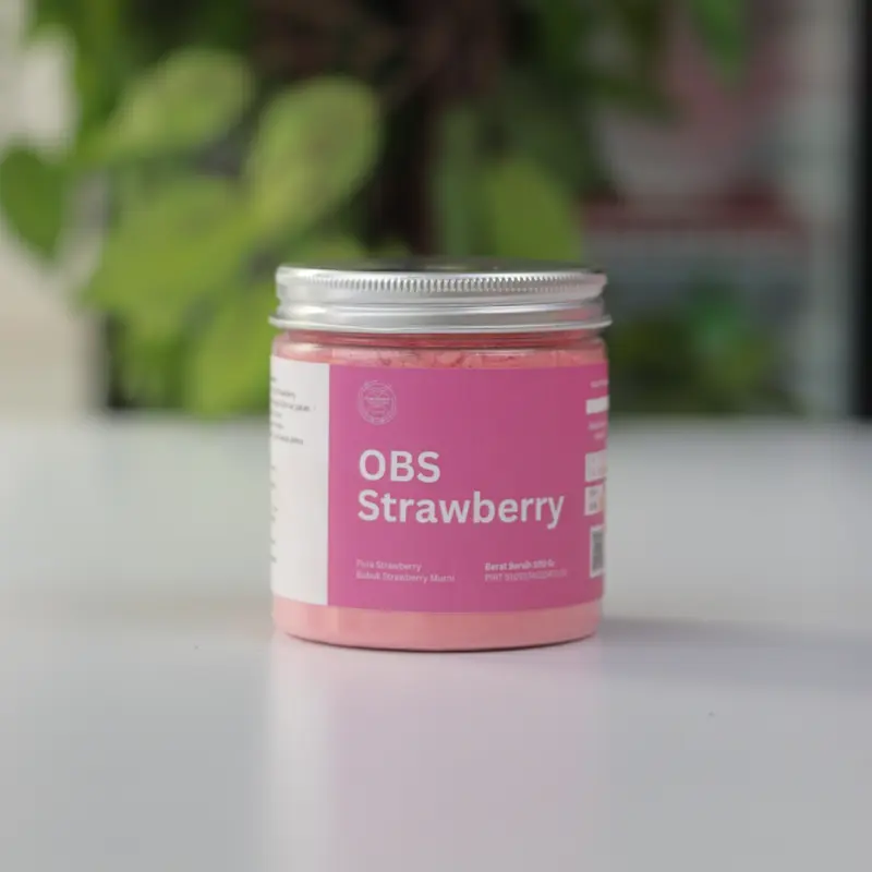 OBS Bubuk Strawberry untuk 100cup (100gr) - Untuk Minuman 0
