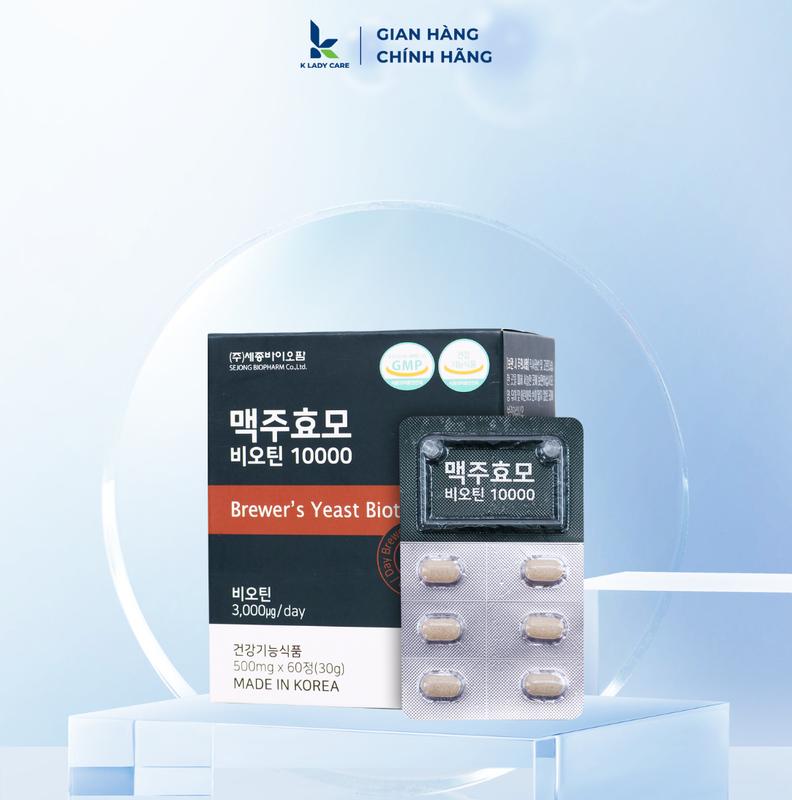 A14 - [LIVETREAM] - Viên uống mọc tóc biotin men bia khô 60 viên