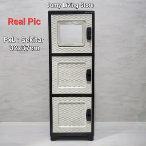 Lemari Pakaian Plastik Susun Aesthetic Furniture