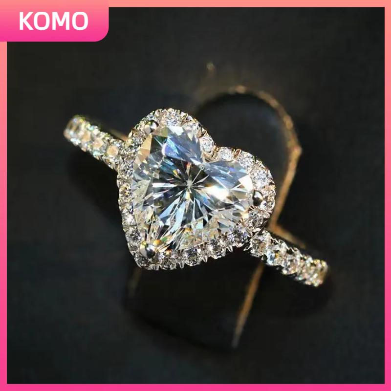 【#755】M - Quality heart ring 0