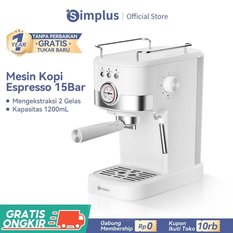 【SUPER PROMO DOUBLE SUBSIDI】Simplus Mesin Espresso Semi Otomatis - Shop ...
