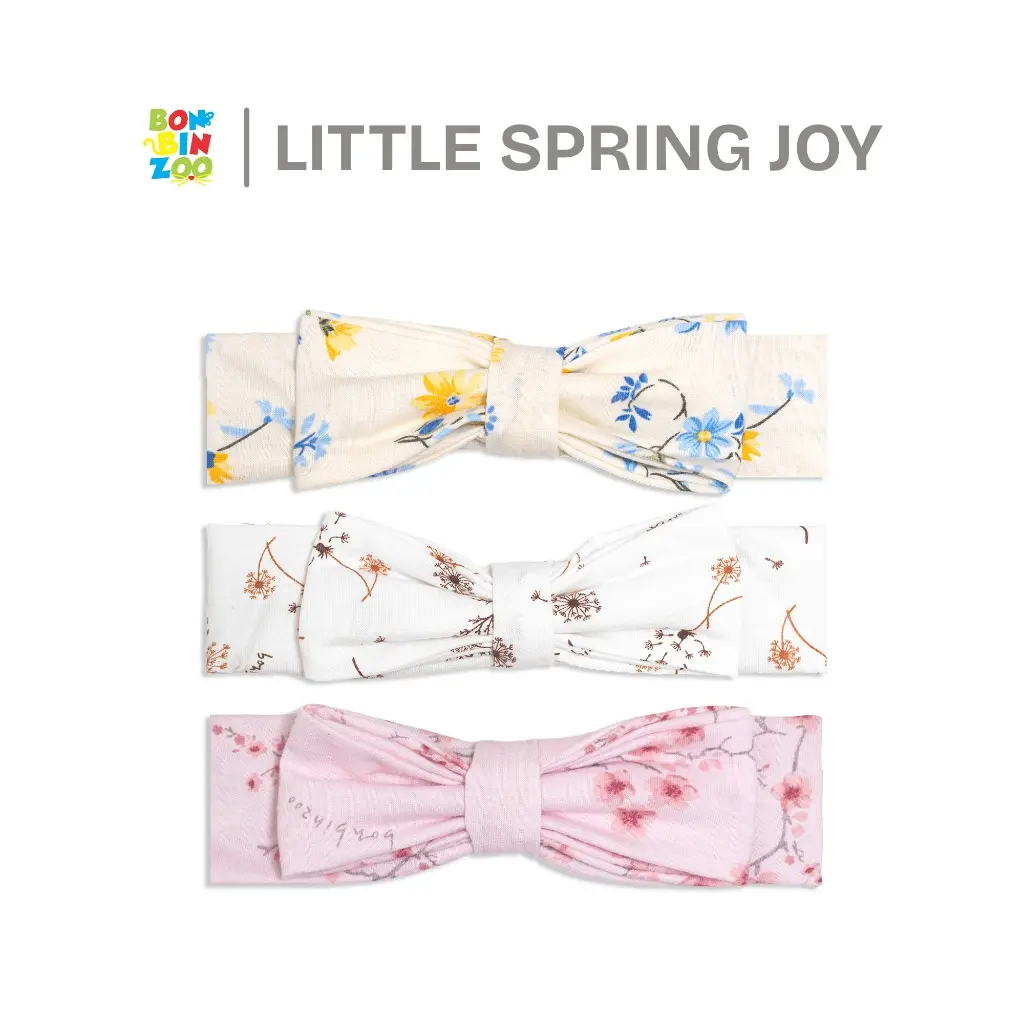 BONBINZOO - Little Spring Joy Series Bando Pita Anak Bayi Perempuan Newborn