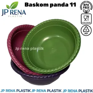(12pcs) Baskom Panda 11 Baskom Nasi Hajatan Tempat Lauk Tempat Sayur Wadah Nasi Berkatan