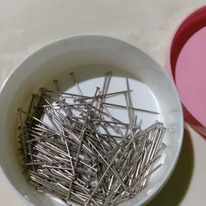 Jarum Pentul Stainless Steel 150 pcs Anti Karat | Jarum Pentul 2.2cm Elegan & Praktis dengan Toples Cantik - FandyManny