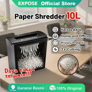 【NEW YEAR】Penghancur Kertas A4 Kantor Manual 10SC PaperShredder Mesin Penghancur Kertas 10SC Gajian Sale