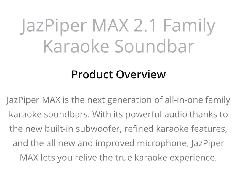 Product Introduction of [Best Seller] JazPiperMax All-In-One Karaoke Soundbar (can also be used as Bluetooth Audio Speakers or HD speakers soundbar for your TV) 13 MONTHS WARRANTY ON KTV BOX! 1