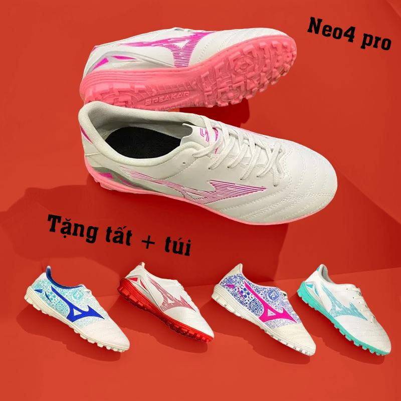  Giày Đá Bóng Mzn Neo 4 Speakar  Tặng tất + Túi kéo  êm bền bỉ 