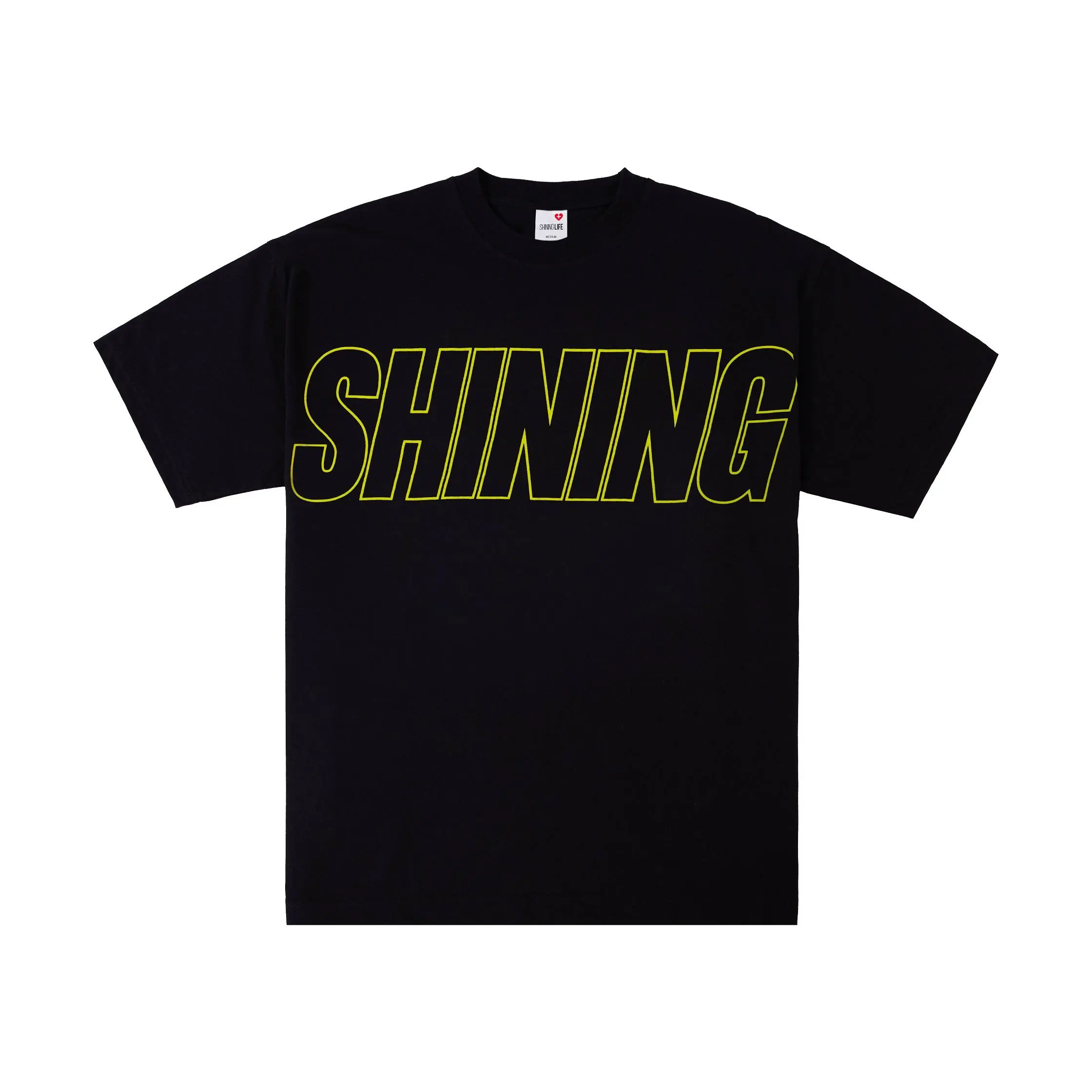 Shining Bright Rev Tshirt - Black Kaos Pria Hitam Baju Streetwear Unisex