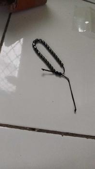 Product Review of Gelang Tasbih Blustin Batu Cowok Model Tabung 33 Butir/Gelang Batu 6mm Bracelets Silver from D**. 1