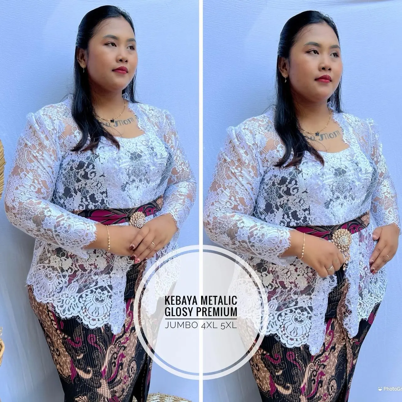 Kebaya jadi Metalic Glosy Jumbo