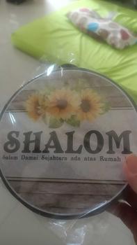 Product Review of Hiasan dinding Shalom JUMBO Bulat"BLJ01" from E**l 0