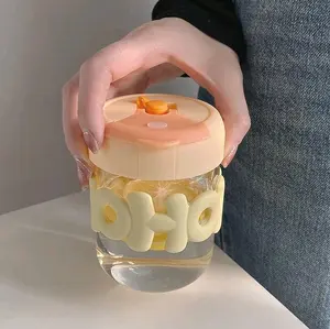 B ( B140 ) GELAS MINUM KACA HOHO TUMBLER KACA AESTHETIC CUP NO BOX Bottles Kitchenware Sedotan Water