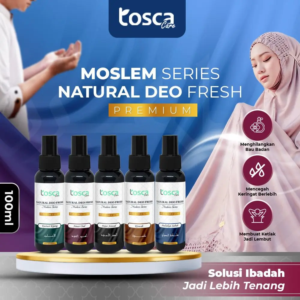 TOSCA Deodorant Moslem Series 100ml Deodorant Tawas Alami