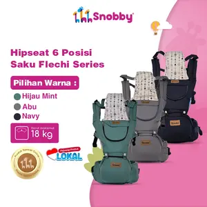 [Produk Khusus Online Store] Snobby Gendongan Hipseat 6 Posisi + saku sirkulasi Flechi TPG2149 Bayi