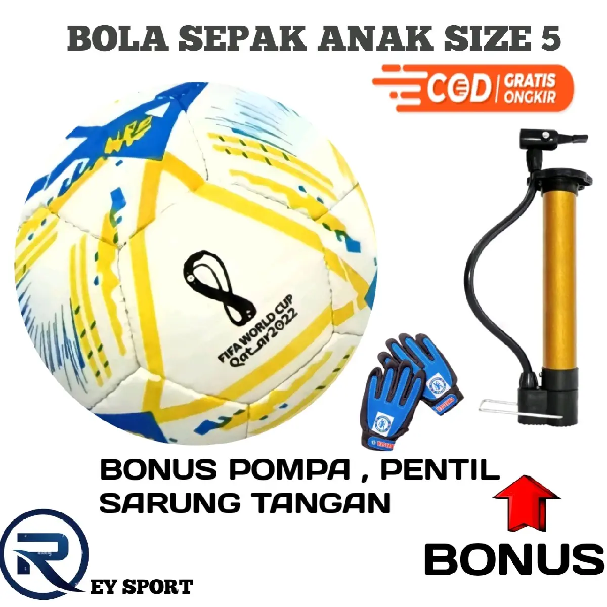 Bola Blider Bola Kaki kulit sintetis bola ori Anak Logo Bonus Pompa Sarung Tangn Ball Outdoor pentil