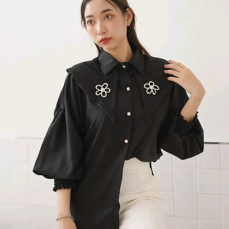 Kemeja brand saturday polly import bangkok motif kera bunga 8