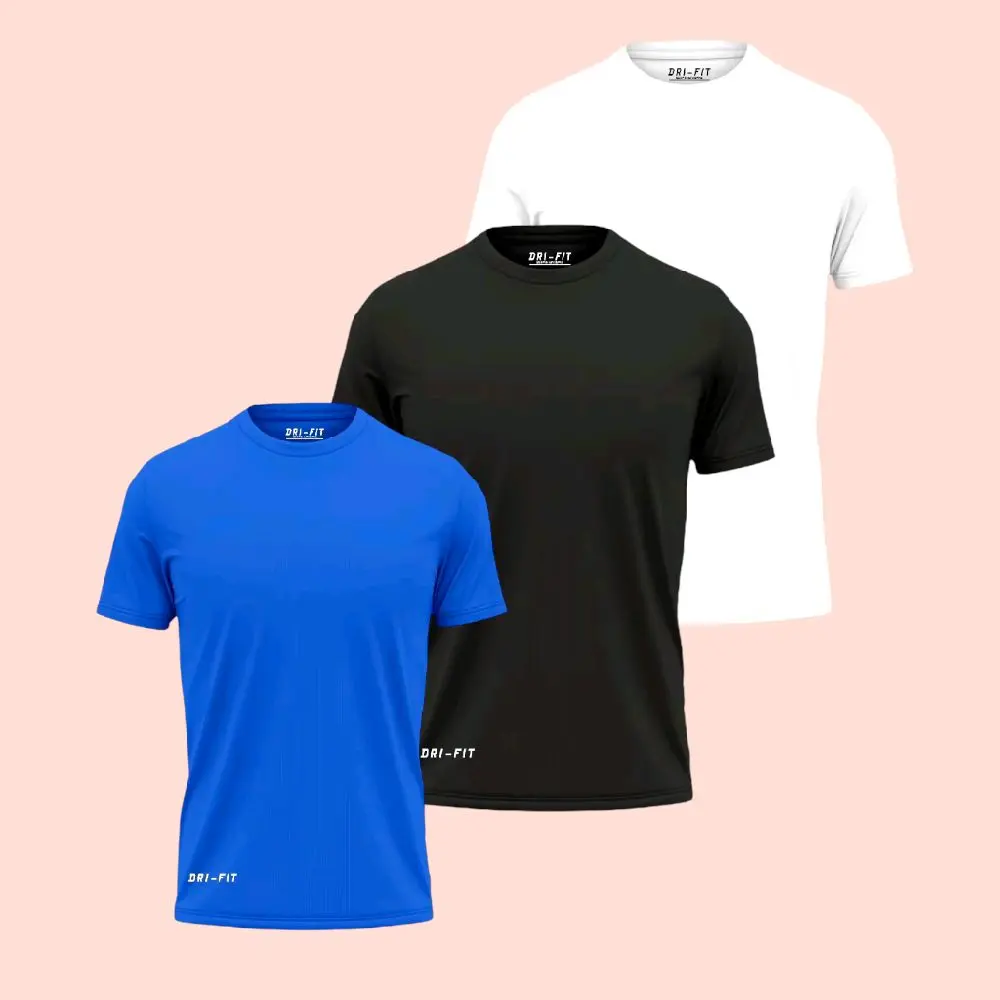 Kaos Polos Dri-fit Baju Olahraga Polos Jersey Polos Dri-fit Milano