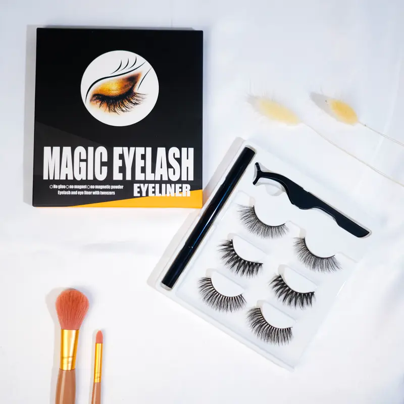 Bulu Mata Palsu MAGIC EYELINER & EYELASH Langsung Nempel - W022-03 0