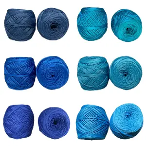 BENANG RAJUT POLY KILAP DAN DOF D27 VARIAN BIRU BILLAH BERKAH