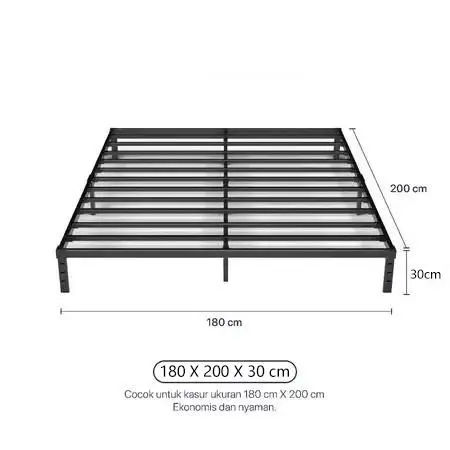 A-180*200*30CM-hitam【500KG】