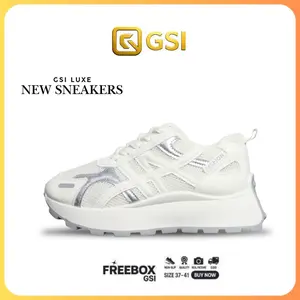 GSI Luxee Sepatu Sneakers Wanita Cewek Kekinian 1367 Sneaker Kasual Karet Shoes import Casual Sport Cewek Olahrag Running