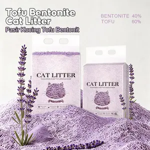 【4.4】Pasir Kucing Tofu Bentonite Tofu cat casserol dicampur dengan kaleng-hait milk pemupukan tanah 6L dari berbagai macam rasa yang berasal dari komposit dengan sedikit mengurangi bau kotoran dan dapat menyiram toilet