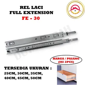 Rel Laci FE 30 Full Extension Double Track 25 cm 30 cm 35 cm 40 cm 45 cm 50 cm