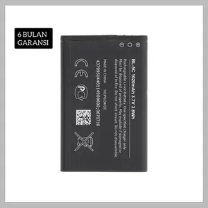 GARANSI 6 BULAN BATTREY BATRE COMPATIBLE NOKIA BL 5C ORIGINAL 100% Baterai
