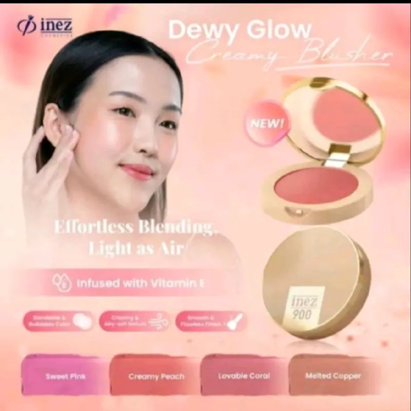 INEZ 900 DEWY GLOW CREAMY BLUSHER 4GR 0