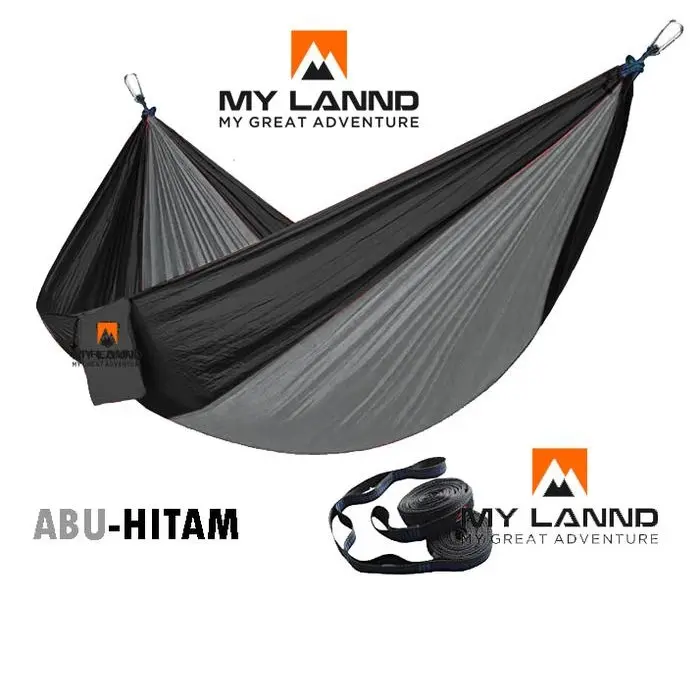 Eiger - Hammock Kombinasi 2 Warna Ayunan Gantung Camping Outdoor Nylon Pink Portable