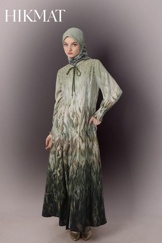 Hikmat Fashion Original A6682-04 Abaya Hikmat  noerbutikmuslim